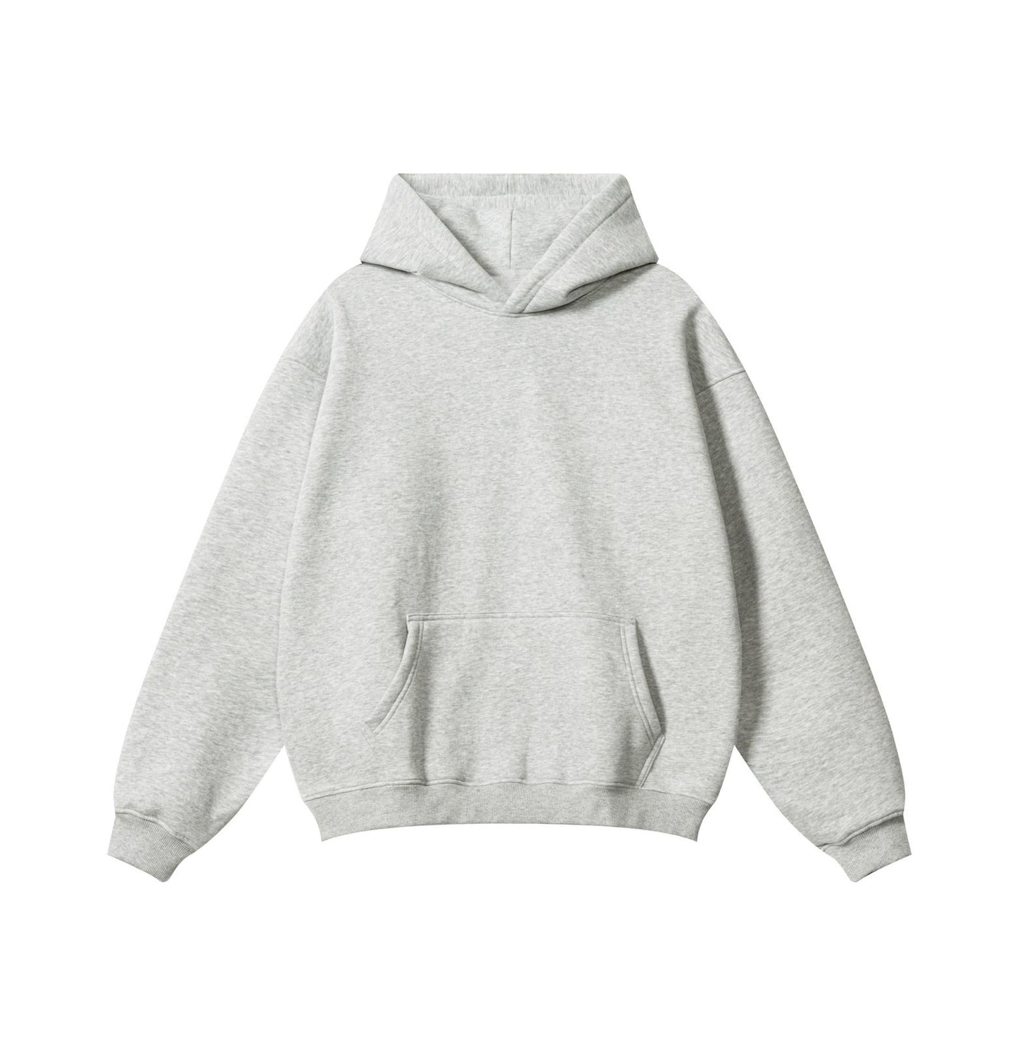 Blank Hoodie - Grey Marl